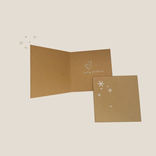 Kraft Christmas Cards Set - CHEER
