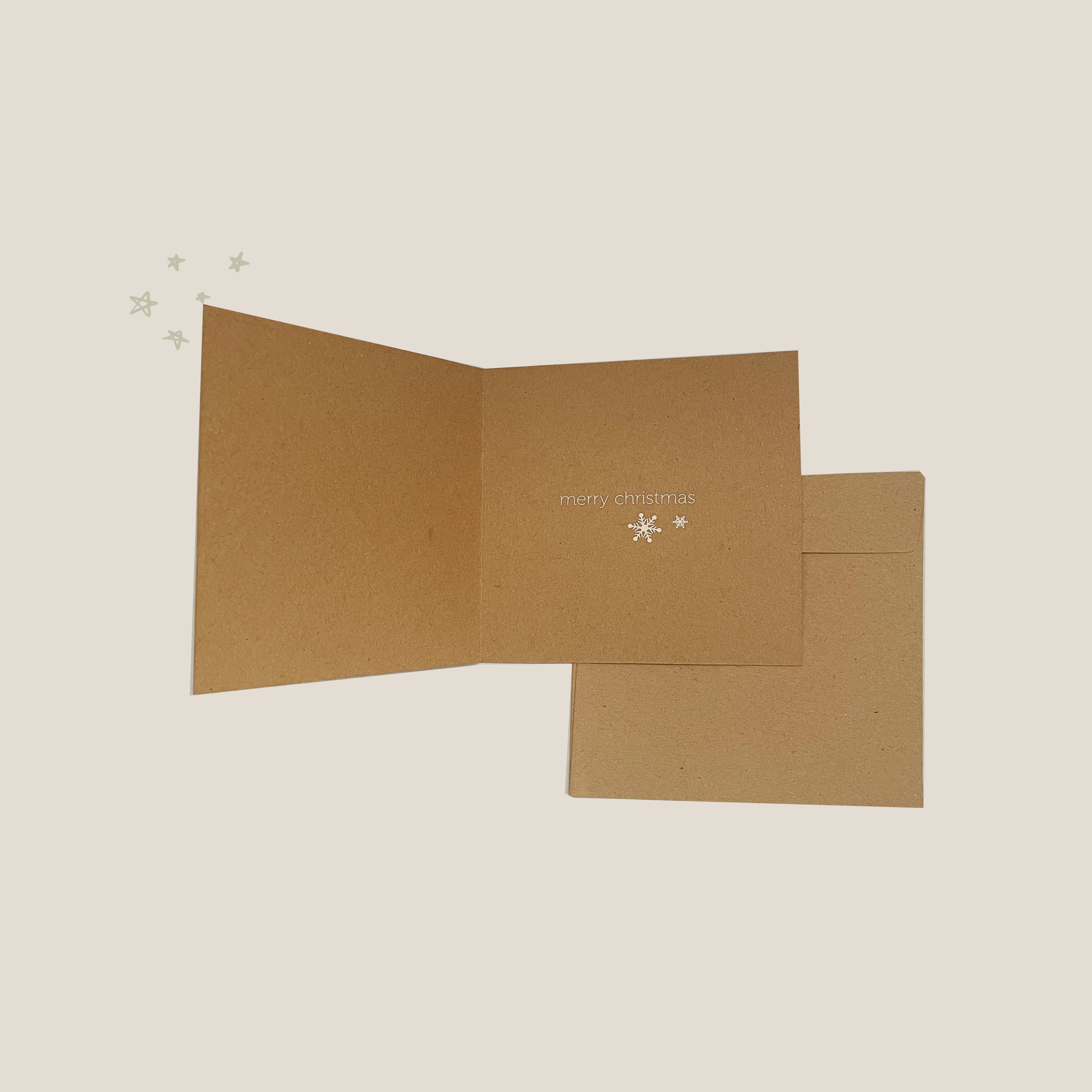 Kraft Christmas Cards Set - JOY